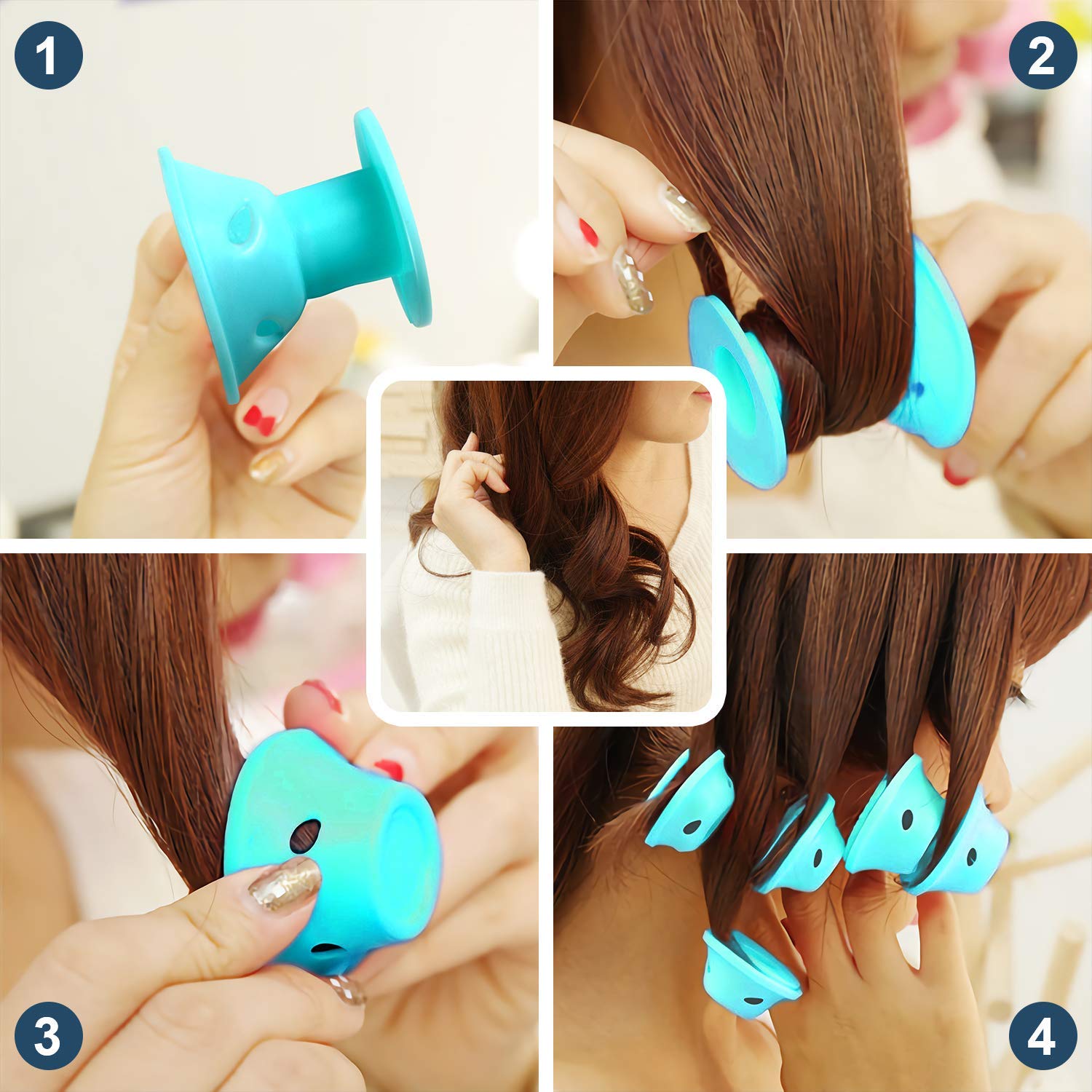 MAYCREATE 40Pcs Hair Curler for Women Without Heat for Long Hair Mix Hair Curling Tools Twist Rods for Your Hair Use Hair Rollers Bendy Styling Curly Hairstyle Hair Sticks Hair Pin Combo MAYCREATE 40Pcs Hair Curler for Women Without Heat for Long Hair Mix Hair Curling Tools Twist Rods for Your Hair Use Hair Rollers Bendy Styling Curly Hairstyle Hair Sticks Hair Pin Combo